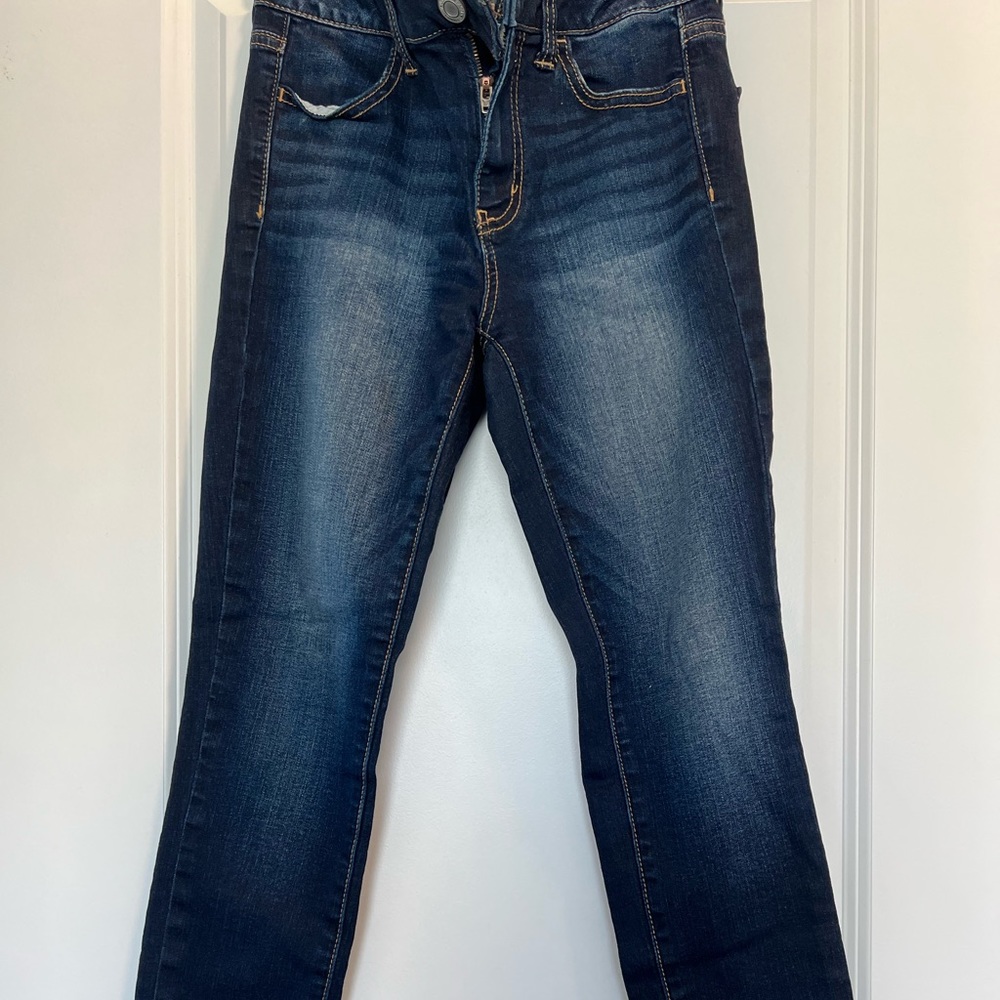 American Eagle Dark Wash Hi-Rise Jegging, Size 2 Short